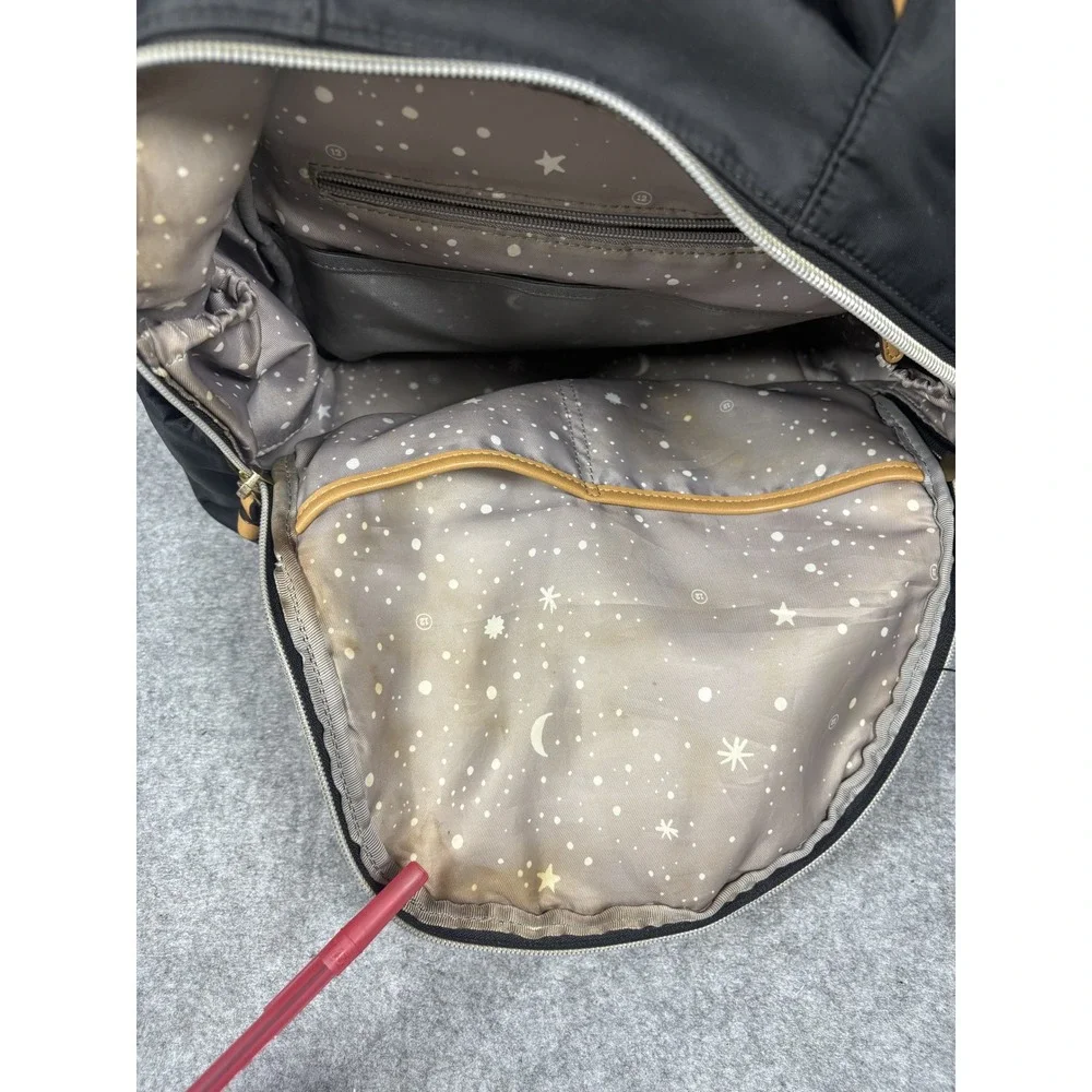 TWELVElittle Companion Backpack‎ Medium Black Nylon Celestial Lining
